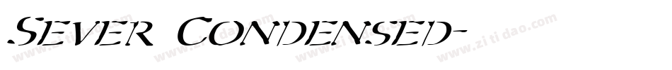 Sever Condensed字体转换